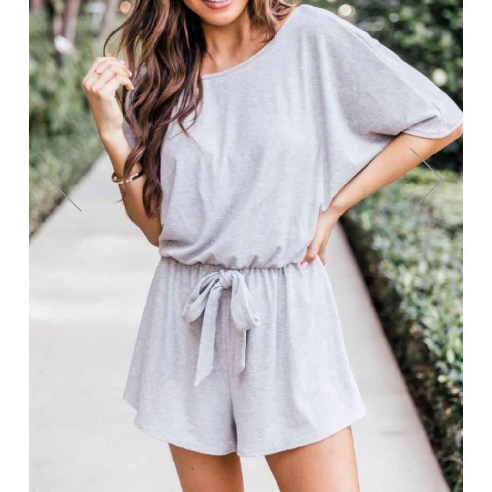 Grey short romper